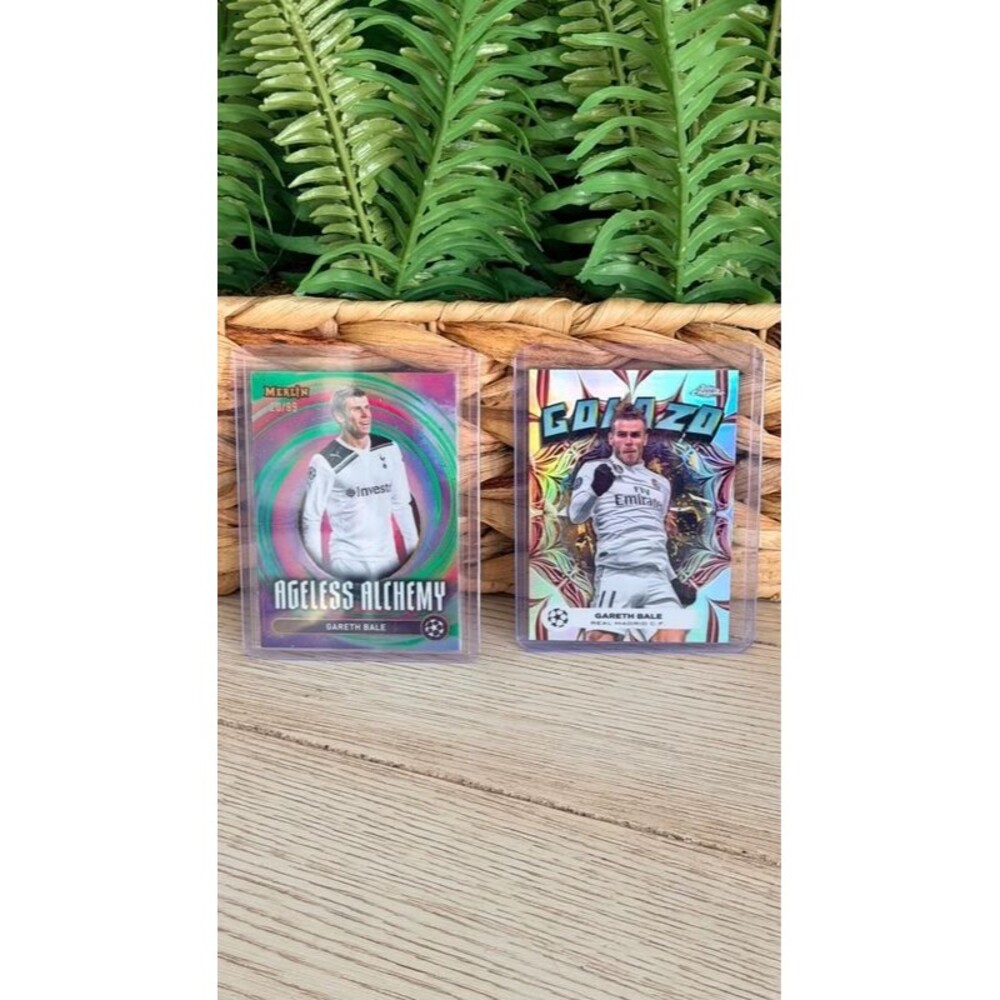 Gareth Bale Soccer Card Lot Numbered 20/99 + Golazo Insert Real Madrid Tottenham